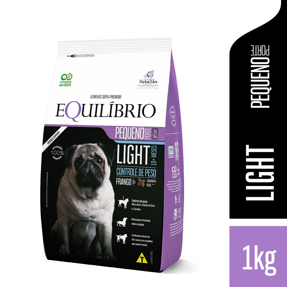 Ração Equilíbrio Light para Cães de Porte Pequeno Sabor Frango