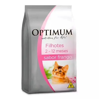 Ração Optimum Gatos Filhotes Frango 1kg