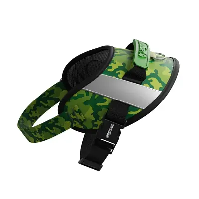 Peitoral Para Cães Anymous Power UP Green Camouflage GG