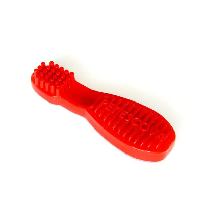 Brinquedo Cães Pet Games Mordedor Pet Escova Vermelho 20cm. Tam.G