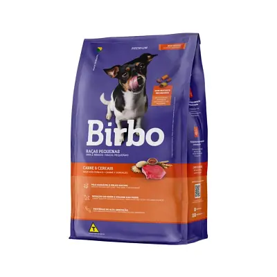 Ração Cães Birbo Raças Pequenas Carne E Cereais 7Kg