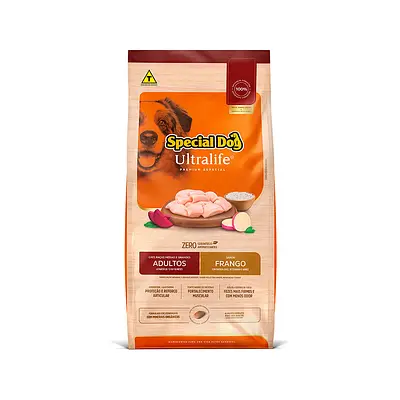 Ração Special Dog Ultralife Frango para Cães Adultos de Raças Médias e Grandes 15 kg