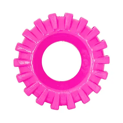 Brinquedo Furacão Pet Pneu de Rally Rosa para Cães