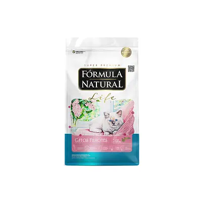 Ração Fórmula Natural Life para Gatos Filhote Sabor Frango e Salmão