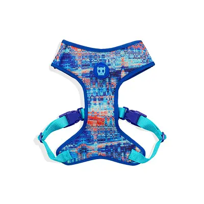 Peitoral Zee.Dog Glitch Air Mesh Ajustável Error 404 para Cães