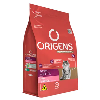 Ração Origens Gatos Adultos Salmão 10,1kg