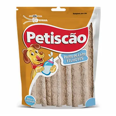Osso Cães Petiscão Palito de Leite Fino 200g