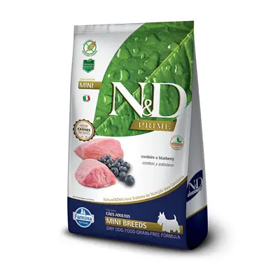 Ração N&D Prime Cães Adultos Mini Cordeiro 2,5kg