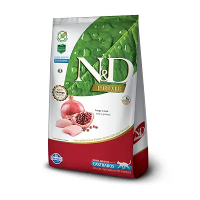 Ração N&D Prime Gatos Adultos Castrados Frango 7,5kg