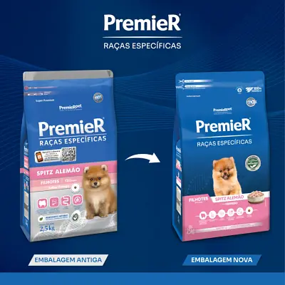 Ração Premier Raças Específicas Spitz Alemão Cães Filhotes Frango 2,5kg