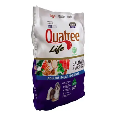 Ração Quatree Life Cães Adultos Raças Pequenas Salmao 20kg