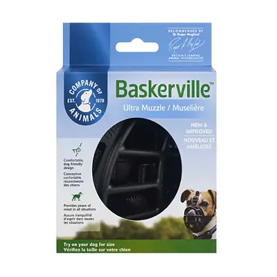 Focinheira Cães Baskerville Preta XP