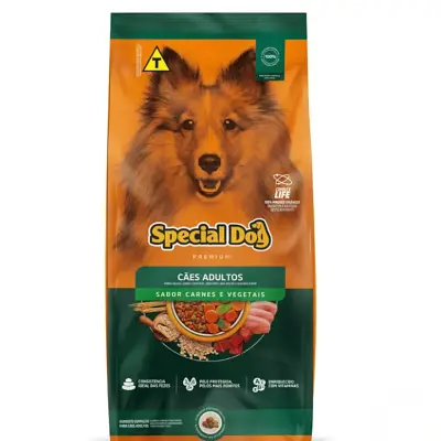 Ração Special Dog Cães Adultos Sabor Carne e Vegetais 20kg