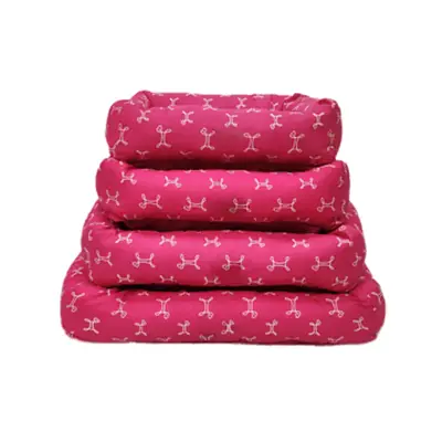Cama Retangular para Cães Carmel Pink G