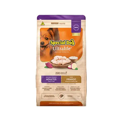Ração Cães Special Dog Ultralife Adultos Raças Pequenas Frango E Arroz 1kg