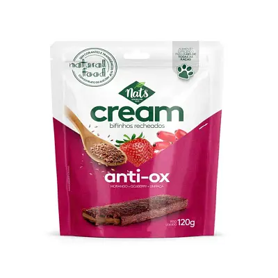 Bifinho Cães Nats Cream Recheados Anti-OX 120g