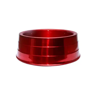 Comedouro Cães Dog Head Alumínio Pesado Colorido Vermelho Gigante 3800ml
