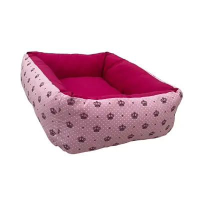 Cama para Cães e Gatos CamaPet Coroa Rosa Tamanho G