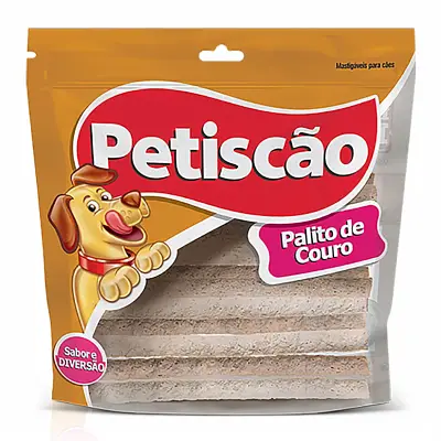 Osso Cães Petiscão Palito de Couro 8mm 500g
