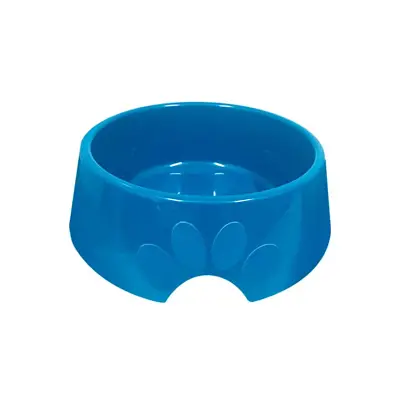 Comedouro Cães Furacão Pet Plástico Pop Azul 600ml