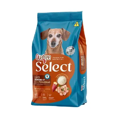 Ração Quatree Select Cães Senior Raças Pequenas 1Kg