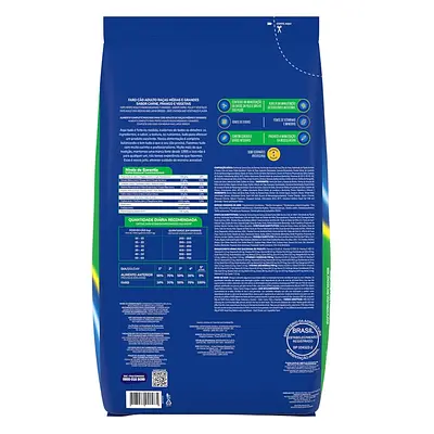 Ração Faro para Cães Adultos Médios e Grandes Sabor Carne, Frango e Vegetais 7kg