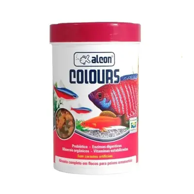 Ração para Peixes Colours Flocos Alcon 50g