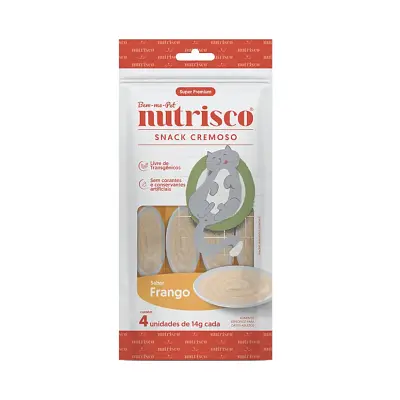Petisco para Gatos Snack Cremoso Nutrisco Sabor Frango 56g