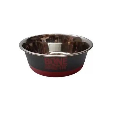 Comedouro Cães The Pets Inox Bone Apettit Vermelho 850ml