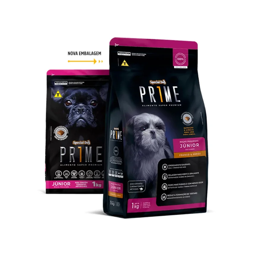 Ração Cães Special Dog Junior Prime Raças Pequenas 3kg