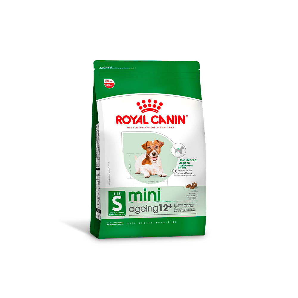Ração Seca Royal Canin Mini Ageing 12+ para Cães Idosos de Porte Pequeno com 12 Anos ou mais