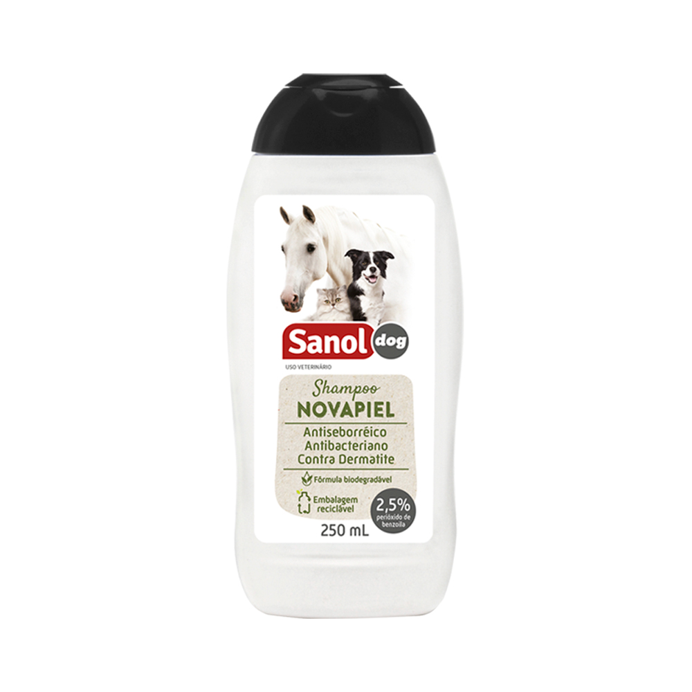Shampoo Sanol Novapiel para Cães e Gatos