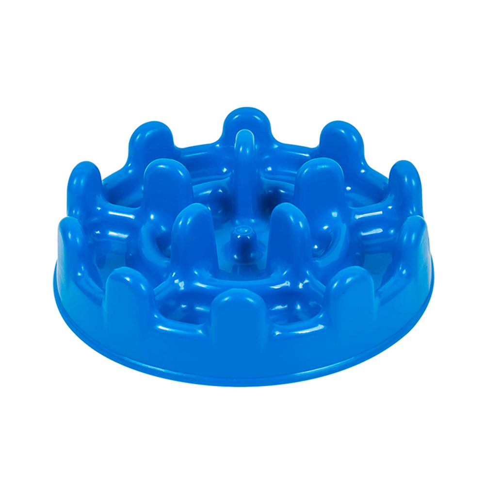 Comedouro Lento e Funcional Pet Games PetFit Azul para Cães e Gatos