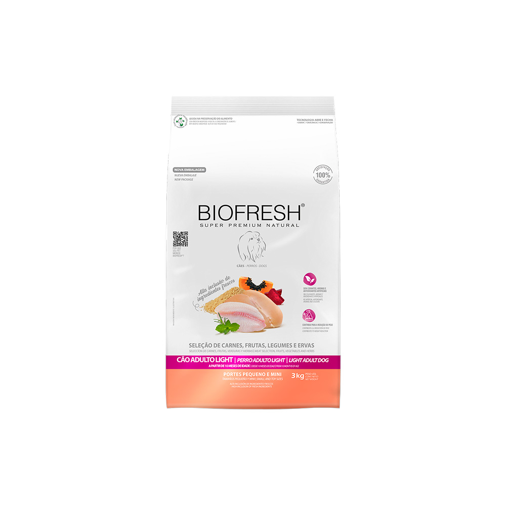 Ração Biofresh Light para Cães Adultos de Raças Pequenas e Mini