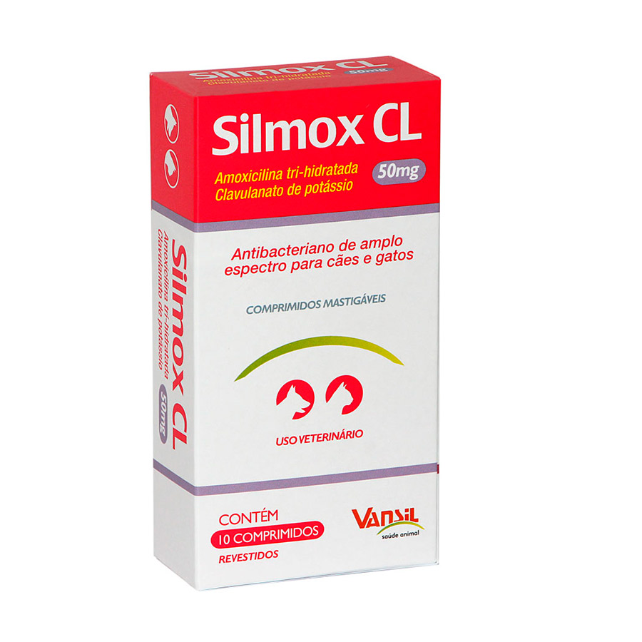 Antibacteriano Vansil Silmox CL para Cães e Gatos