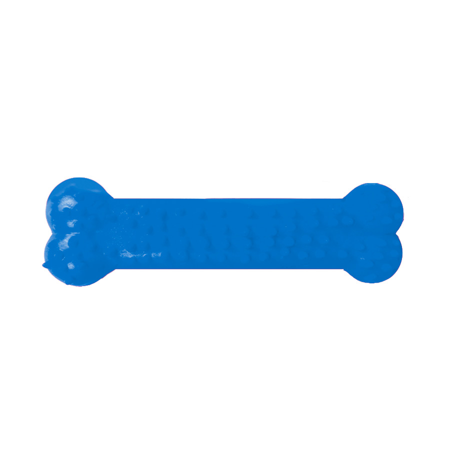Brinquedo Furacão Pet Osso Plaque Ataque com Cravo Azul para Cães