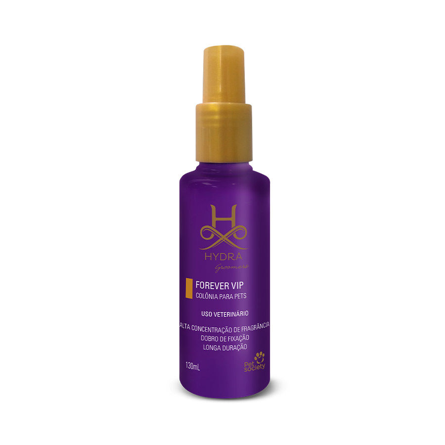 Colônia Hydra Groomers Forever VIP para Cães e Gatos 130 ml
