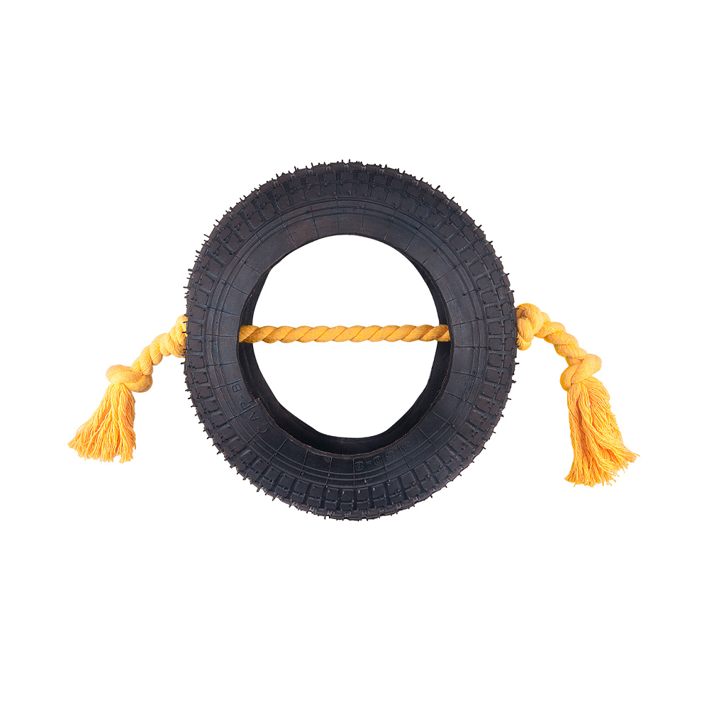 Brinquedo LCM Pneu Grande com Corda para Cães
