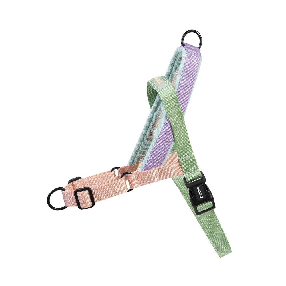 Peitoral Anti Puxão Zee.Dog SofterWalk Peach para Cães