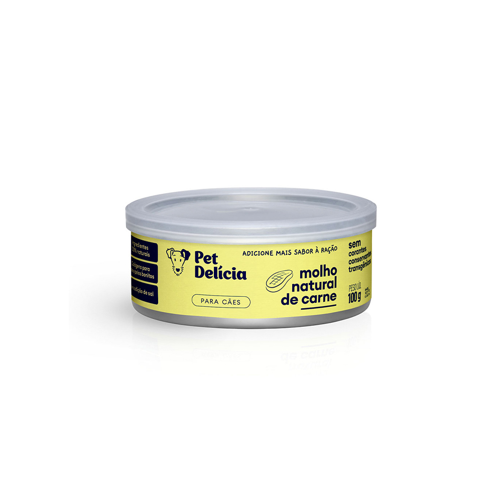 Molho Natural Pet Delícia Carne para Cães 100 g