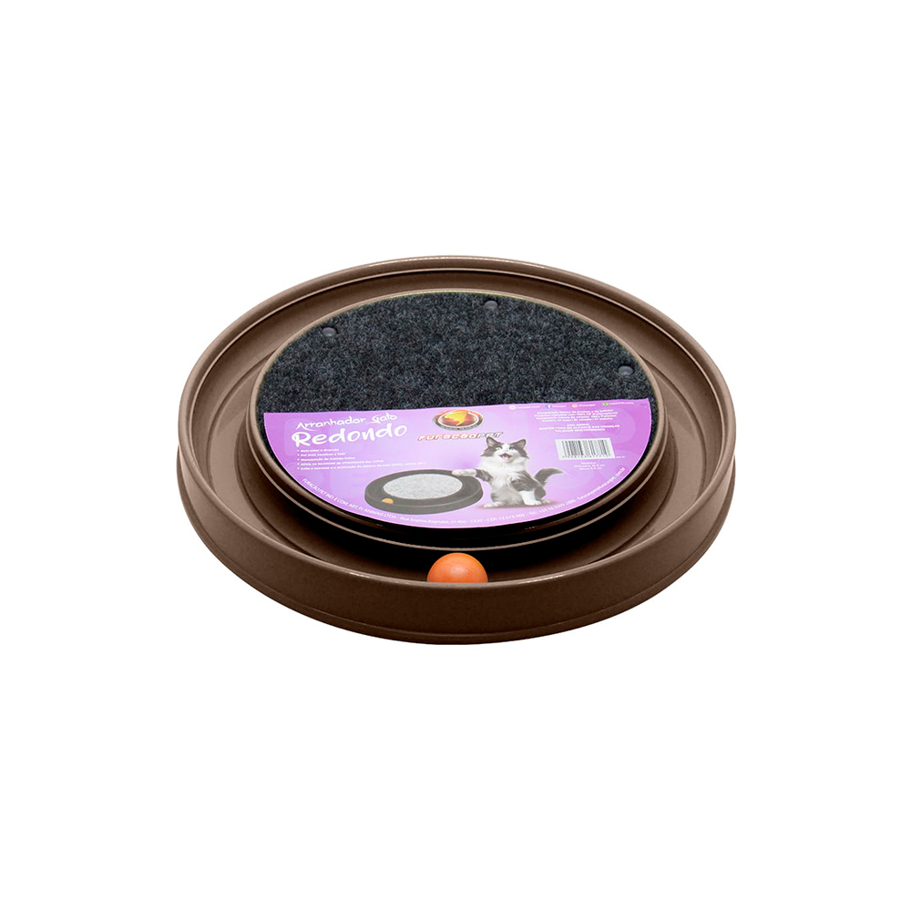 Arranhador Furacão Pet Redondo para Gatos Marrom