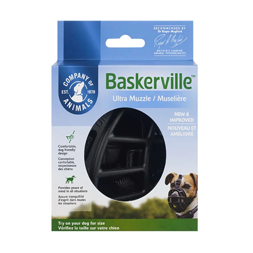 Focinheira Cães Baskerville Preta XXG