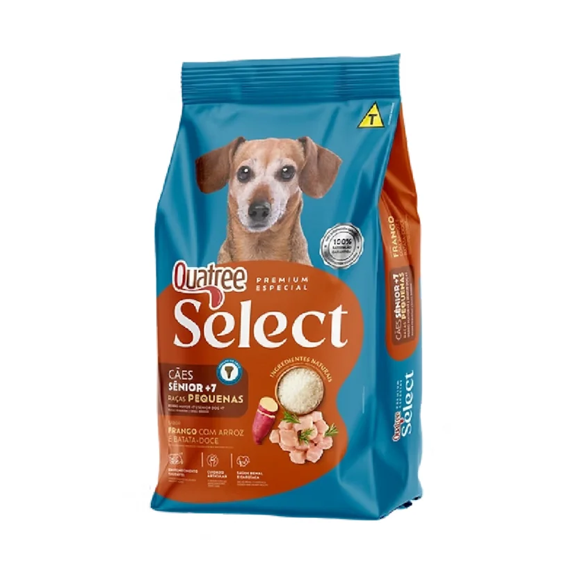 Ração Quatree Select Cães Senior Raças Pequenas 15Kg