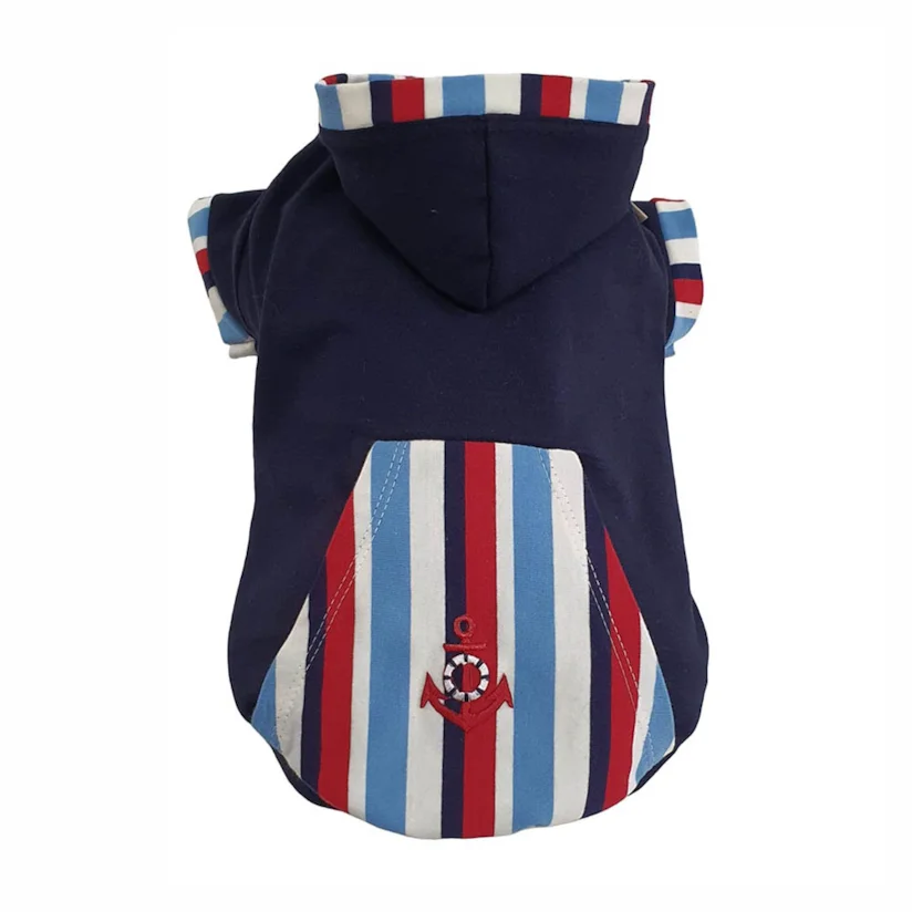 Camiseta com Capuz Pickorruchos Malha Navy Marinho Tamanho 03