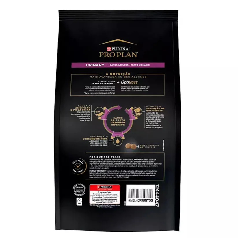 Ração Nestlé Purina Gatos Pro Plan Adultos Urinario Frango 400g