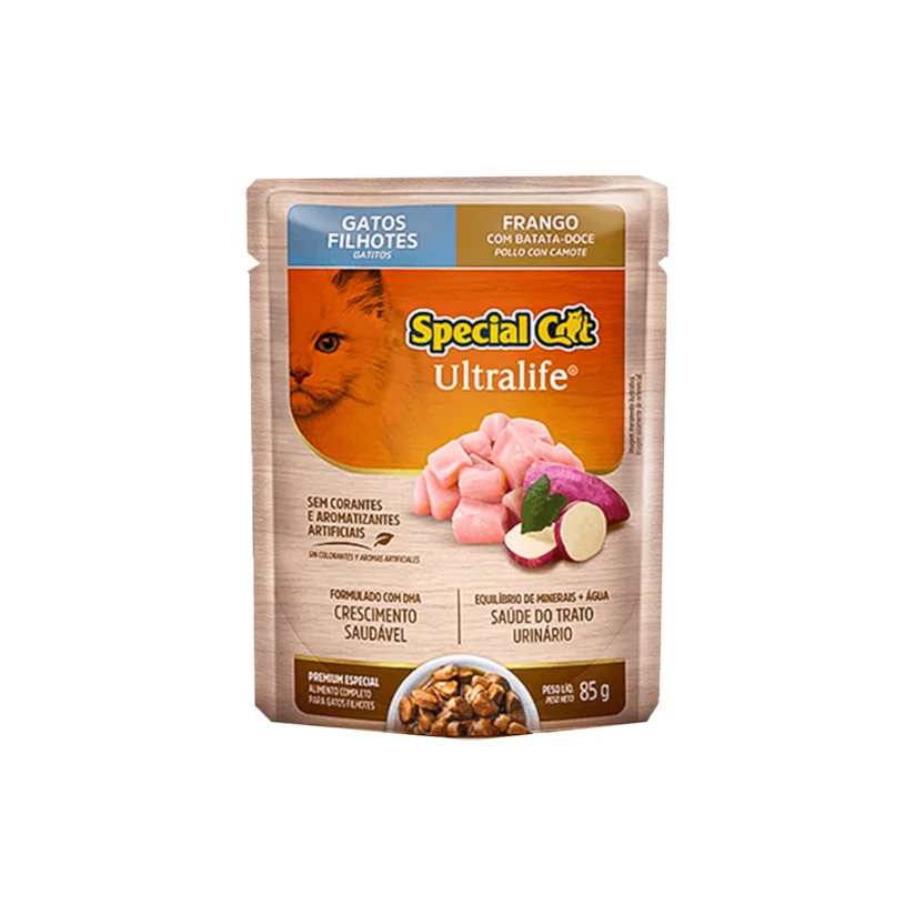 Ração Special Cat Sache Gatos Filhotes Frango 85g