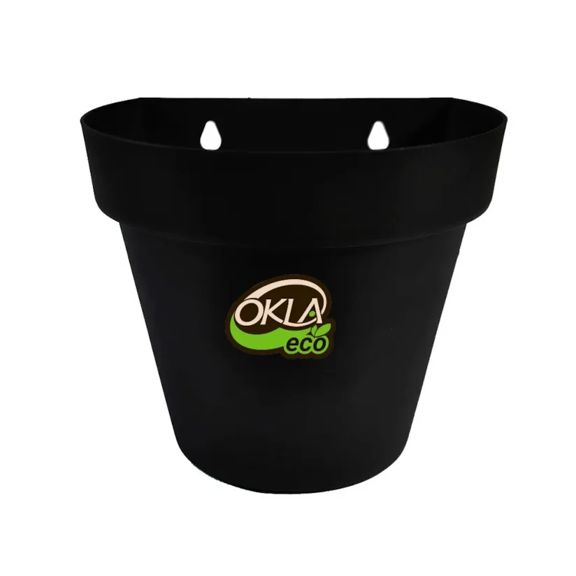 Vaso Parede Bari Eco Preto Okla 5,3L