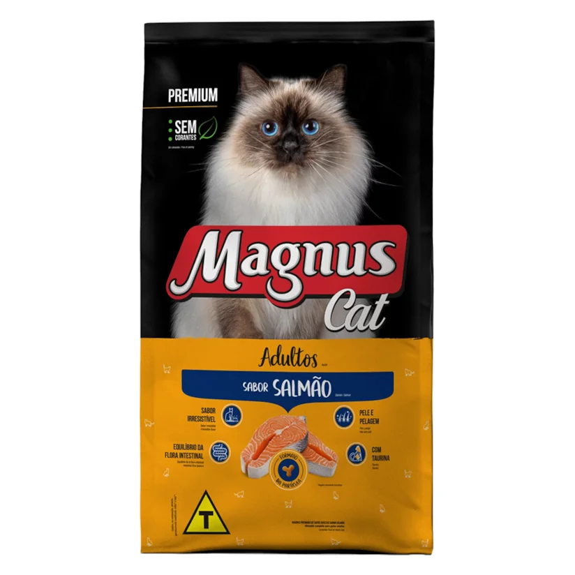 Ração Magnus Premium Gatos Adultos Salmão 10,1kg
