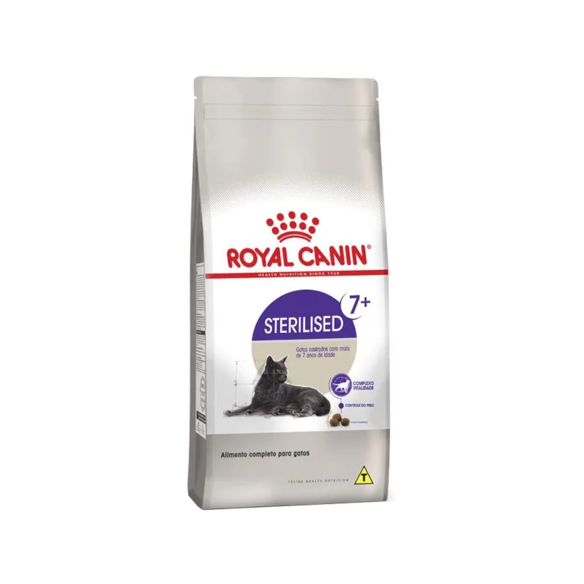 Ração Royal Canin Sterilised Indoor 7+ para Gatos 400g
