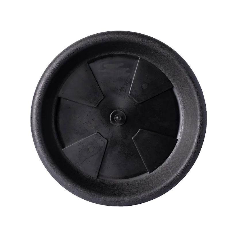 Prato Siena para Vaso de Plantas Preto L:16 x C:16 x A:2cm